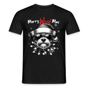 Père Noël Chien Noël Hommes et femmes - T-shirt homme - noir - Devant - AI Model Male 178 light (178cm)