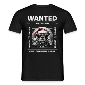 Père Noël Chien Noël Hommes et femmes - T-shirt homme - noir - Devant - AI Model Male 178 light (178cm)