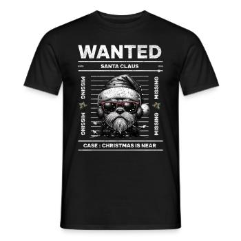 Père Noël Chien Noël Hommes et femmes - T-shirt homme - noir - Devant - AI Model Male 178 light (178cm)