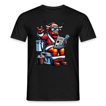 Père Noël Noël Hommes et femmes - T-shirt homme - noir - Devant - AI Model Male 178 light (178cm)