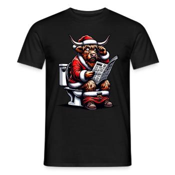 Père Noël Noël Hommes et femmes - T-shirt homme - noir - Devant - AI Model Male 178 light (178cm)