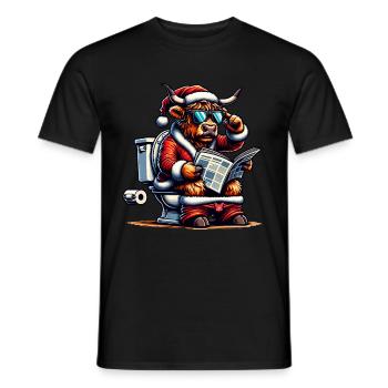 Père Noël Noël Hommes et femmes - T-shirt homme - noir - Devant - AI Model Male 178 light (178cm)