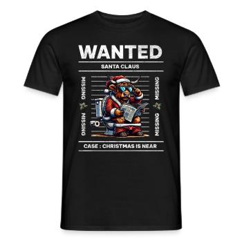 Père Noël Noël Hommes et femmes - T-shirt homme - noir - Devant - AI Model Male 178 light (178cm)