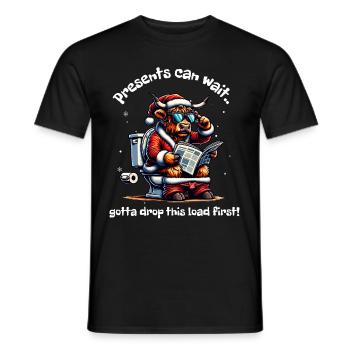 Père Noël Noël Hommes et femmes - T-shirt homme - noir - Devant - AI Model Male 178 light (178cm)
