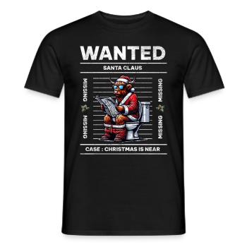 Père Noël Noël Hommes et femmes - T-shirt homme - noir - Devant - AI Model Male 178 light (178cm)
