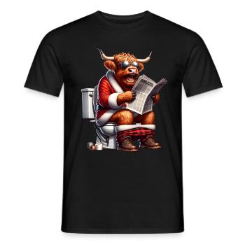 Père Noël Noël Hommes et femmes - T-shirt homme - noir - Devant - AI Model Male 178 light (178cm)