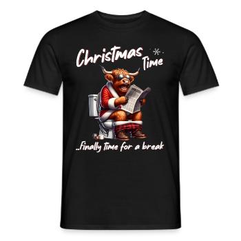 Père Noël Noël Hommes et femmes - T-shirt homme - noir - Devant - AI Model Male 178 light (178cm)
