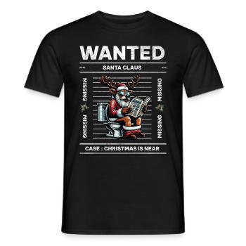 Père Noël Noël Hommes et femmes - T-shirt homme - noir - Devant - AI Model Male 178 light (178cm)