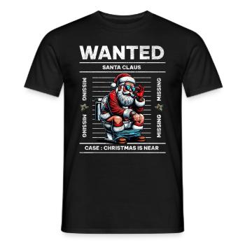 Père Noël Noël Hommes et femmes - T-shirt homme - noir - Devant - AI Model Male 178 light (178cm)
