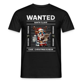 Père Noël Noël Hommes et femmes - T-shirt homme - noir - Devant - AI Model Male 178 light (178cm)