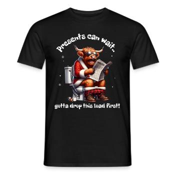 Père Noël Noël Hommes et femmes - T-shirt homme - noir - Devant - AI Model Male 178 light (178cm)
