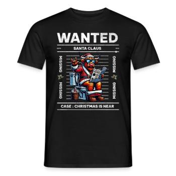 Père Noël Noël Hommes et femmes - T-shirt homme - noir - Devant - AI Model Male 178 light (178cm)