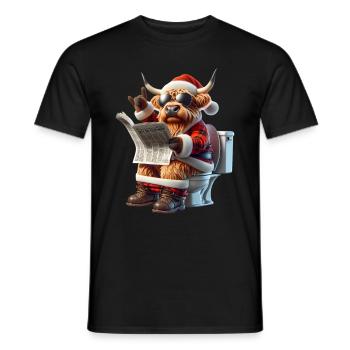Père Noël Noël Hommes et femmes - T-shirt homme - noir - Devant - AI Model Male 178 light (178cm)