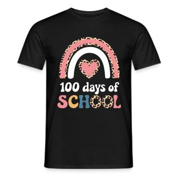 100 jours à l’école Enseignant enfants et garçons - T-shirt homme - noir - Devant - AI Model Male 178 light (178cm)