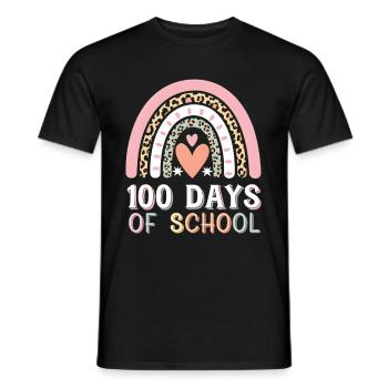 100 jours à l’école Enseignant enfants et garçons - T-shirt homme - noir - Devant - AI Model Male 178 light (178cm)
