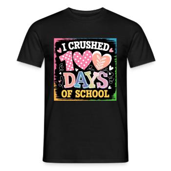 100 jours à l’école Enseignant enfants et garçons - T-shirt homme - noir - Devant - AI Model Male 178 light (178cm)