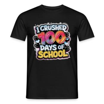 100 jours à l’école Enseignant enfants et garçons - T-shirt homme - noir - Devant - AI Model Male 178 light (178cm)