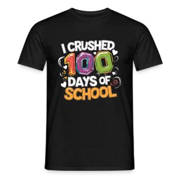 100 jours à l’école Enseignant enfants et garçons - T-shirt homme - noir - Devant - AI Model Male 178 light (178cm)