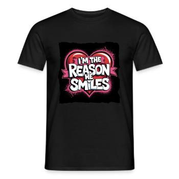 Partner zum Valentinstag fürn Schatz Liebe - Männer T-Shirt - Schwarz - Vorne - AI Model Male 178 light (178cm)