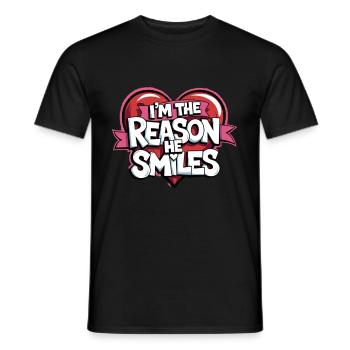 Partner zum Valentinstag fürn Schatz Liebe - Männer T-Shirt - Schwarz - Vorne - AI Model Male 178 light (178cm)
