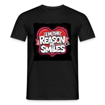 Partner zum Valentinstag fürn Schatz Liebe - Männer T-Shirt - Schwarz - Vorne - AI Model Male 178 light (178cm)