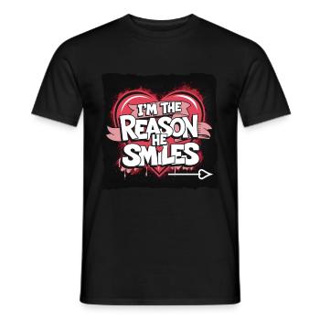 Partner zum Valentinstag fürn Schatz Liebe - Männer T-Shirt - Schwarz - Vorne - AI Model Male 178 light (178cm)