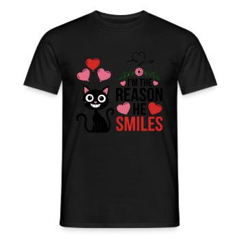 Partner zum Valentinstag fürn Schatz Liebe - Männer T-Shirt - Schwarz - Vorne - AI Model Male 178 light (178cm)