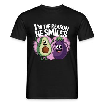 Partner zum Valentinstag fürn Schatz Liebe - Männer T-Shirt - Schwarz - Vorne - AI Model Male 178 light (178cm)