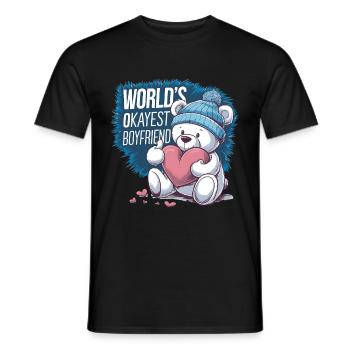 Partner Schatz Valentinstag Liebe lustiger Spruch - Männer T-Shirt - Schwarz - Vorne - AI Model Male 178 light (178cm)