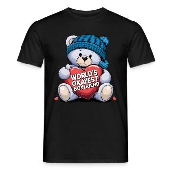 Partner Schatz Valentinstag Liebe lustiger Spruch - Männer T-Shirt - Schwarz - Vorne - AI Model Male 178 light (178cm)