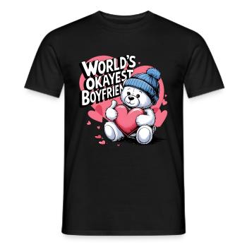 Partner Schatz Valentinstag Liebe lustiger Spruch - Männer T-Shirt - Schwarz - Vorne - AI Model Male 178 light (178cm)