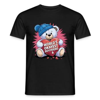 Partner Schatz Valentinstag Liebe lustiger Spruch - Männer T-Shirt - Schwarz - Vorne - AI Model Male 178 light (178cm)