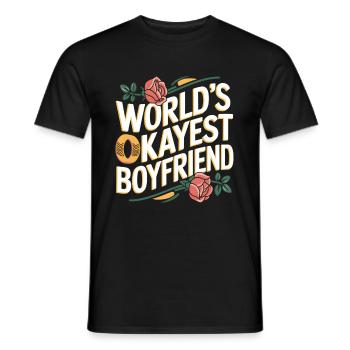 Partner Schatz Valentinstag Liebe lustiger Spruch - Männer T-Shirt - Schwarz - Vorne - AI Model Male 178 light (178cm)