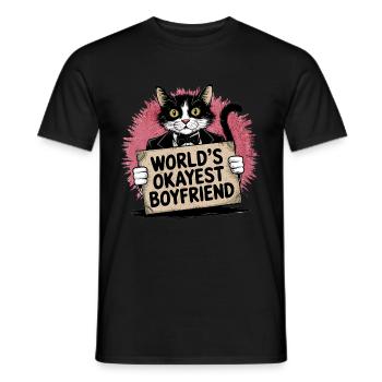 Partner Schatz Valentinstag Liebe lustiger Spruch - Männer T-Shirt - Schwarz - Vorne - AI Model Male 178 light (178cm)