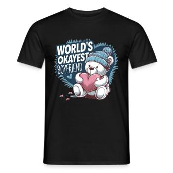 Partner Schatz Valentinstag Liebe lustiger Spruch - Männer T-Shirt - Schwarz - Vorne - AI Model Male 178 light (178cm)