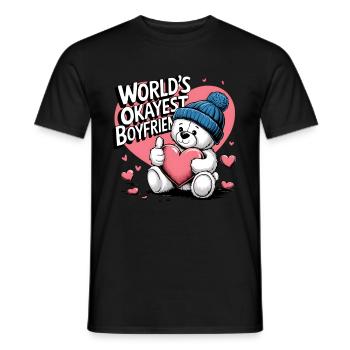 Partner Schatz Valentinstag Liebe lustiger Spruch - Männer T-Shirt - Schwarz - Vorne - AI Model Male 178 light (178cm)