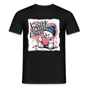Partner Schatz Valentinstag Liebe lustiger Spruch - Männer T-Shirt - Schwarz - Vorne - AI Model Male 178 light (178cm)