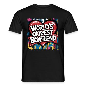 Partner Schatz Valentinstag Liebe lustiger Spruch - Männer T-Shirt - Schwarz - Vorne - AI Model Male 178 light (178cm)