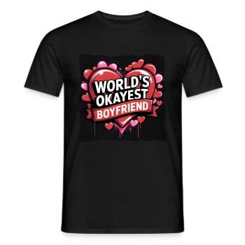 Partner Schatz Valentinstag Liebe lustiger Spruch - Männer T-Shirt - Schwarz - Vorne - AI Model Male 178 light (178cm)