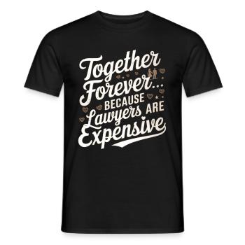 Jahrestag & Hochzeitstag lustigen Spruch Valentine - Männer T-Shirt - Schwarz - Vorne - AI Model Male 178 light (178cm)