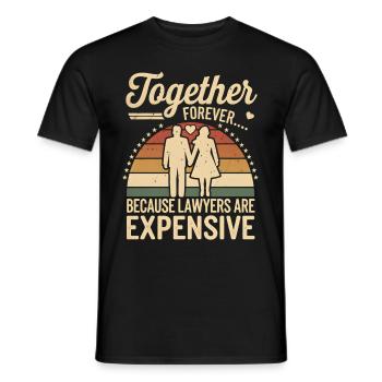 Jahrestag & Hochzeitstag lustigen Spruch Valentine - Männer T-Shirt - Schwarz - Vorne - AI Model Male 178 light (178cm)