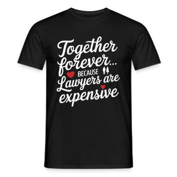 Jahrestag & Hochzeitstag lustigen Spruch Valentine - Männer T-Shirt - Schwarz - Vorne - AI Model Male 178 light (178cm)
