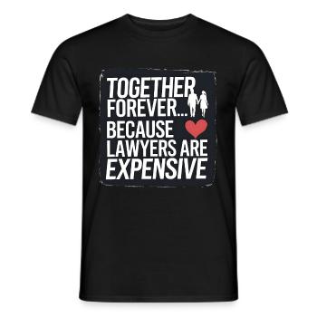 Jahrestag & Hochzeitstag lustigen Spruch Valentine - Männer T-Shirt - Schwarz - Vorne - AI Model Male 178 light (178cm)
