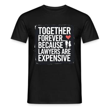 Jahrestag & Hochzeitstag lustigen Spruch Valentine - Männer T-Shirt - Schwarz - Vorne - AI Model Male 178 light (178cm)