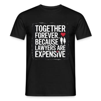 Jahrestag & Hochzeitstag lustigen Spruch Valentine - Männer T-Shirt - Schwarz - Vorne - AI Model Male 178 light (178cm)