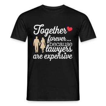 Jahrestag & Hochzeitstag lustigen Spruch Valentine - Männer T-Shirt - Schwarz - Vorne - AI Model Male 178 light (178cm)