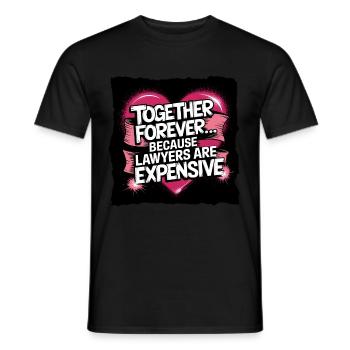 Jahrestag & Hochzeitstag lustigen Spruch Valentine - Männer T-Shirt - Schwarz - Vorne - AI Model Male 178 light (178cm)