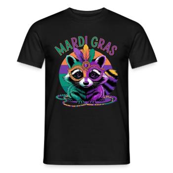 Mardi Gras Outfit & dress for women & men kids - Männer T-Shirt - Schwarz - Vorne - AI Model Male 178 light (178cm)