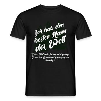 Ich habe den besten Mann der Welt - Männer T-Shirt - Schwarz - Vorne - AI Model Male 178 light (178cm)