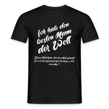 Ich habe den besten Mann der Welt - Männer T-Shirt - Schwarz - Vorne - AI Model Male 178 light (178cm)